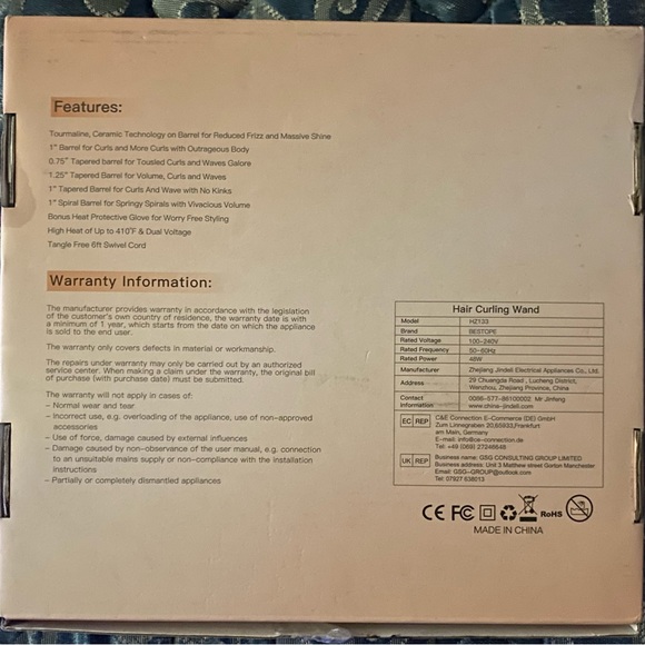 ‼️SOLD‼️✨BESTOPE PRO 5 IN 1 HAIR CURLING WAND!✨ - Picture 5 of 9